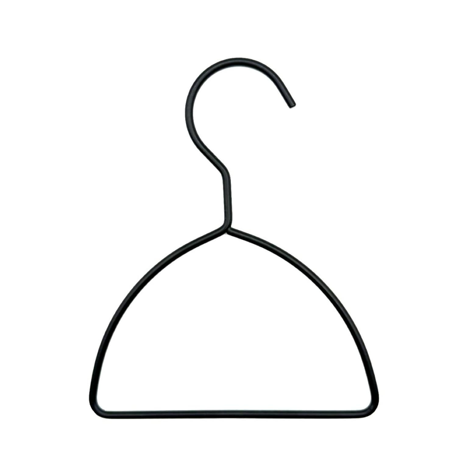 Nahanco Metal Clothes Hangers, Black, 10/Carton (AHLHMB10)