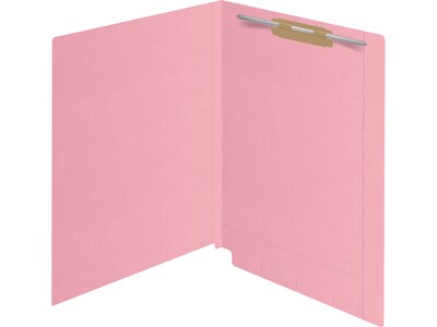 Medical Arts Press Kardex Match Reinforced End Tab File Folder, Straight Cut, Letter Size, Pink, 50/Box (S-09483-PNK)