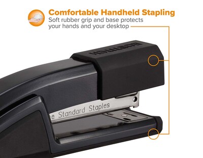 Bostitch Epic Desktop Stapler, 25-Sheet Capacity, Black (B777-BLK)