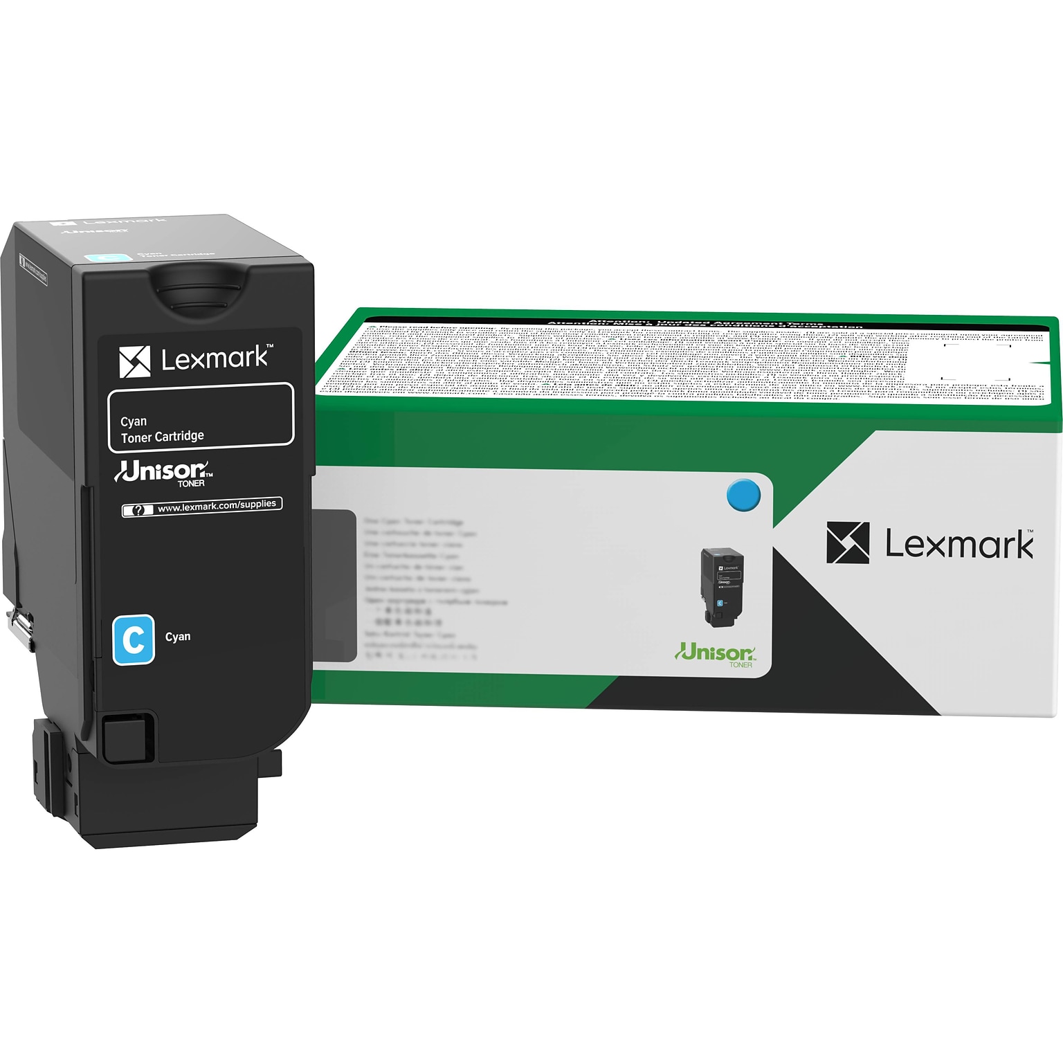 Lexmark 71C1XC0 Cyan High Yield Toner Cartridge, Prints Up to 12,500 Pages