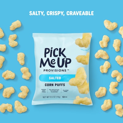 Pick Me Up Provisions™ Gluten Free Salted Corn Puffs, 0.5 oz., 36/Box (PM63576)