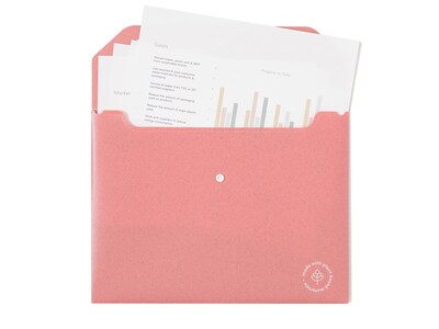 U Brands U-Eco Plastic Document Holders, Letter Size, Assorted Colors, 10/Pack (6601U01-12)