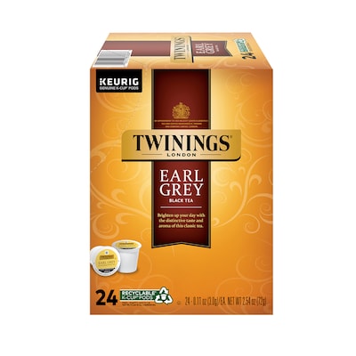 Twinings of London  Earl Grey Black Tea, Keurig® K-Cup® Pods, 24/Box (TNA85783)