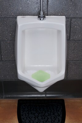 Fresh Products Wave 3D Anti-Splash Urinal Screen, Herbal Mint Scent, Light Green, 10/Box (3WDS-F-010I060M-05)