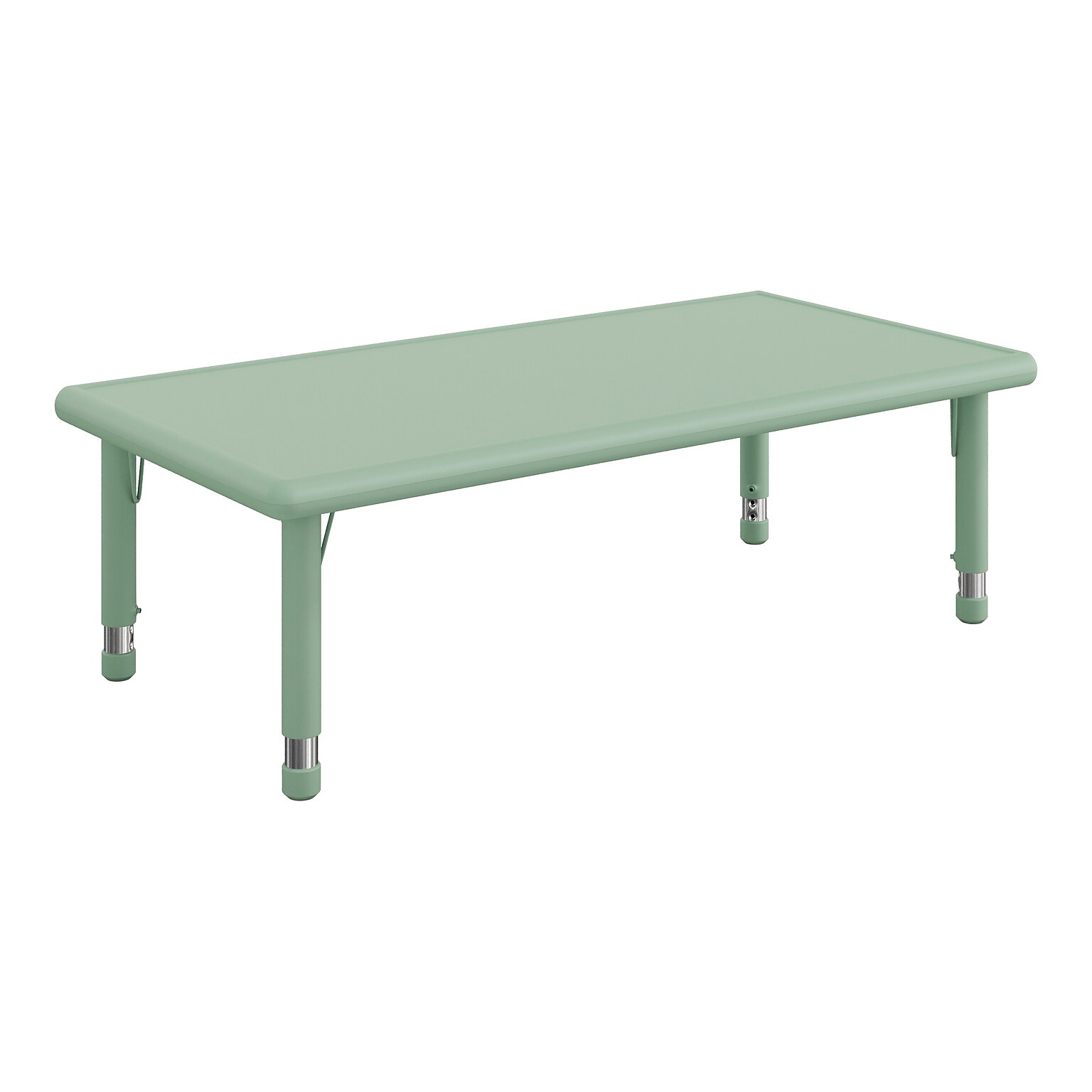 Flash Furniture Wren Rectangular Activity Table, 24 x 48, Height Adjustable, Sage (YUYCX012RECTSGE)