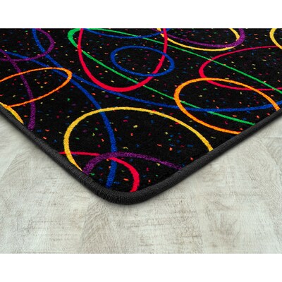 Joy Carpets Looped Nylon 6 x 6 Machine Tufted Rug, Fluorescent (450P)