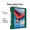 Staples® Heavy Duty 1 3 Ring View Binder with D-Rings, Dark Green (ST56309-CC)