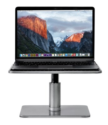 Mount-It! Height Adjustable Steel Laptop and Monitor Stand, Holds up to 30 lbs., Gray (MI-7272)