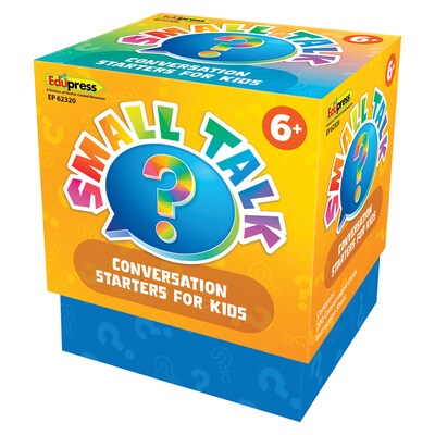 Edupress Small Talk: Conversation Starters for Kids Flash Cards, 200/Pack (TCR62320)