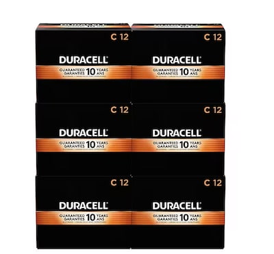 Duracell Coppertop C Alkaline Batteries, 72/Carton (MN1400)