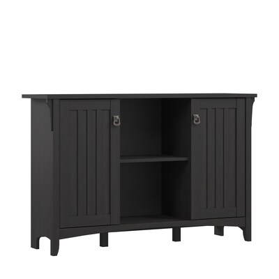 Bush Furniture Salinas Storage Cabinet with Doors, Vintage Black (SAS147VB-03)
