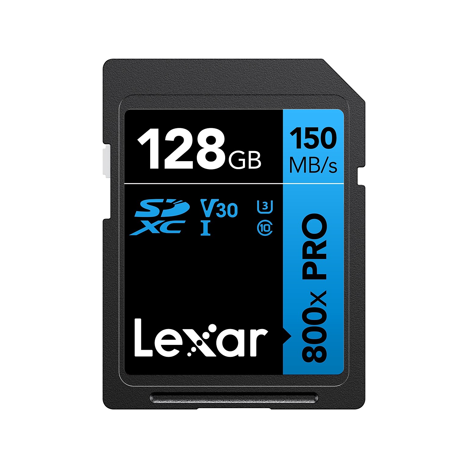 Lexar High-Performance 800x PRO BLUE Series 128GB SDXC Memory Card, Class 10, UHS-I, V30 (LSD0800P128G-BNNNU)