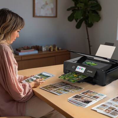 Epson Expression Photo XP-980 Wireless Color All-in-One Wide-Format Printer, Best for Home (C11CL95201)
