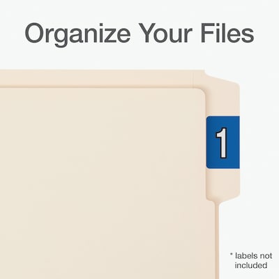 Pendaflex End Tab File Folder, 1-Tab, Left Position, Letter Size, Manila, 100/Box(1007004)