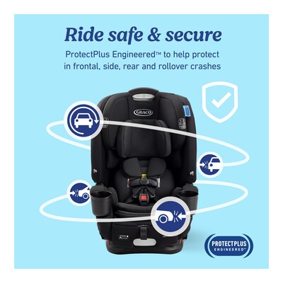 Graco 4Ever DLX Slim 4-in-1 Car Seat, Thompson (2215504)