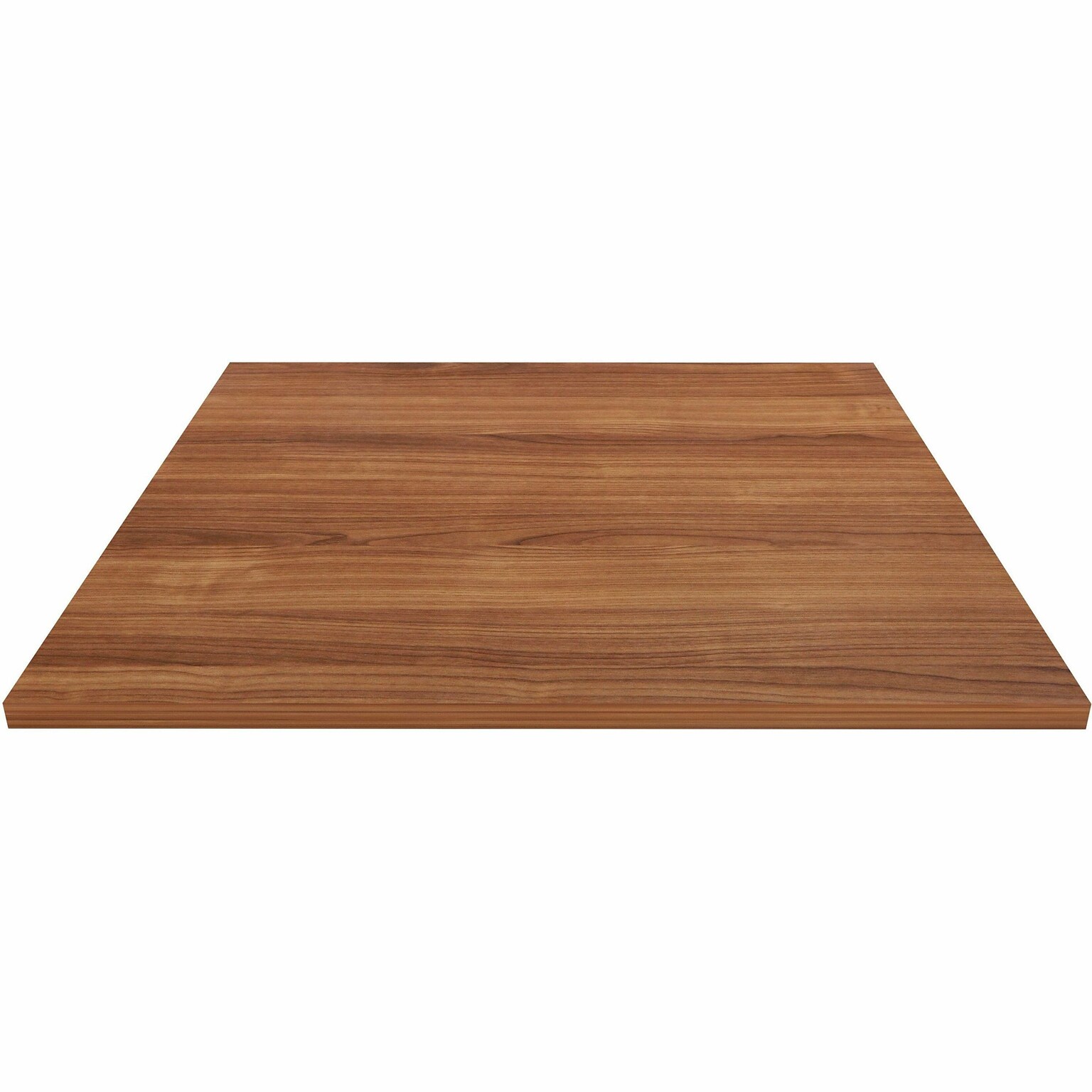 Lorell Essentials Series 36”W x 36”D 1” Thickness Square Table Top, Laminate, Walnut (LLR69961)