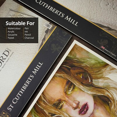 St Cuthberts Mill Saunders Waterford 9 x 12 Watercolor Sketch Pad, 20 Sheets/Pad (STCT45930001011C