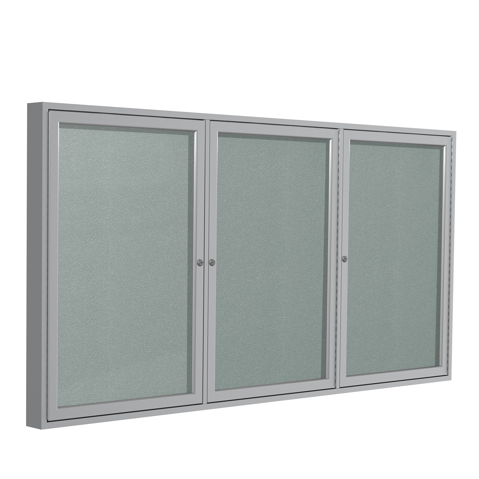 Ghent Vinyl Enclosed Bulletin Board, Satin Frame, 3H x 6W (PA33672VX-193)