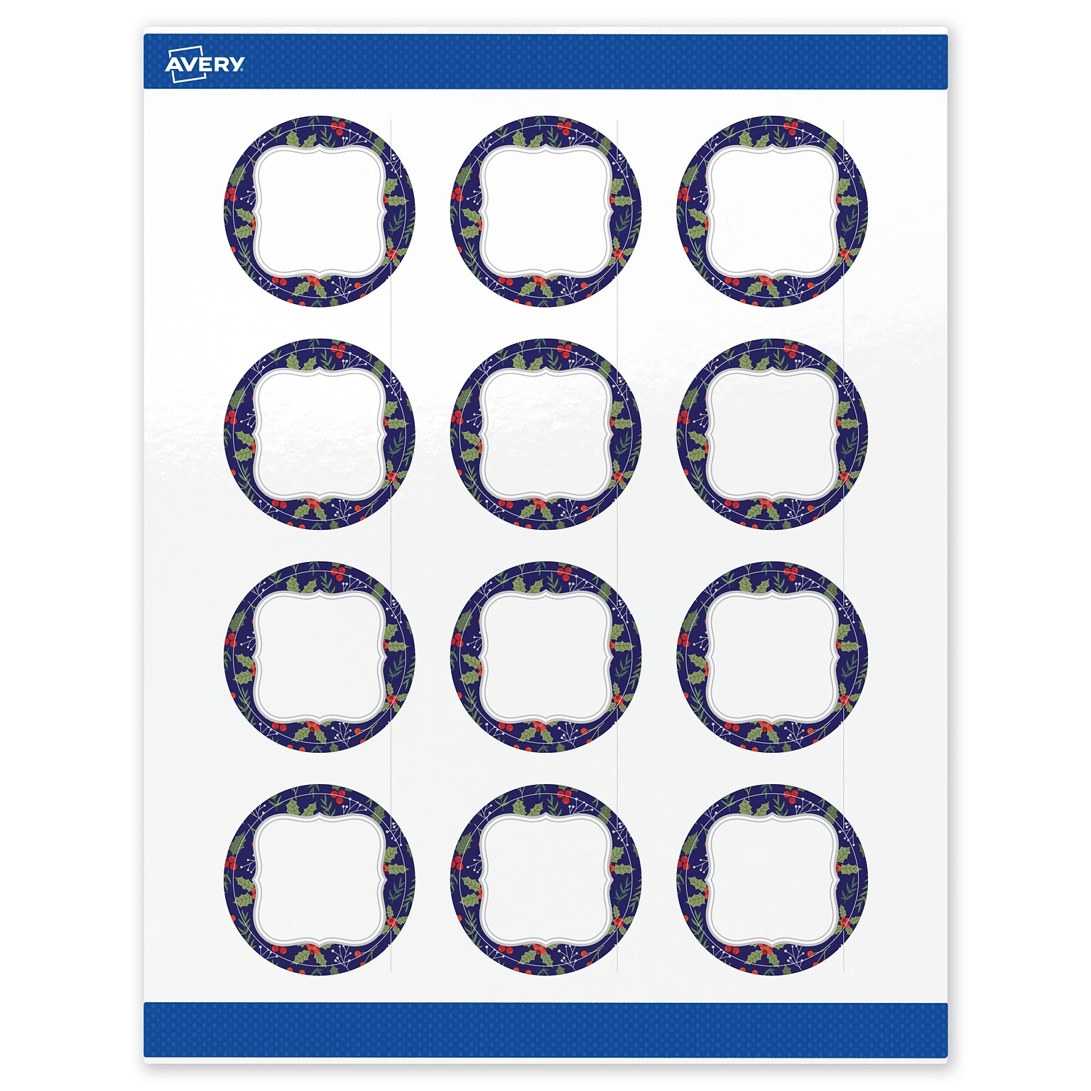 Avery Circle Multipurpose Labels, 2 Dia., White, 120/Pack (19479370628)