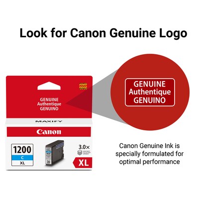 Canon PGI-1200 XL Cyan High Yield Ink Cartridge  (9196B001)