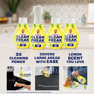 Mr. Clean Clean Freak Starter Kit Multi-Surface Mist, Lemon Zest 16 oz. (79129)