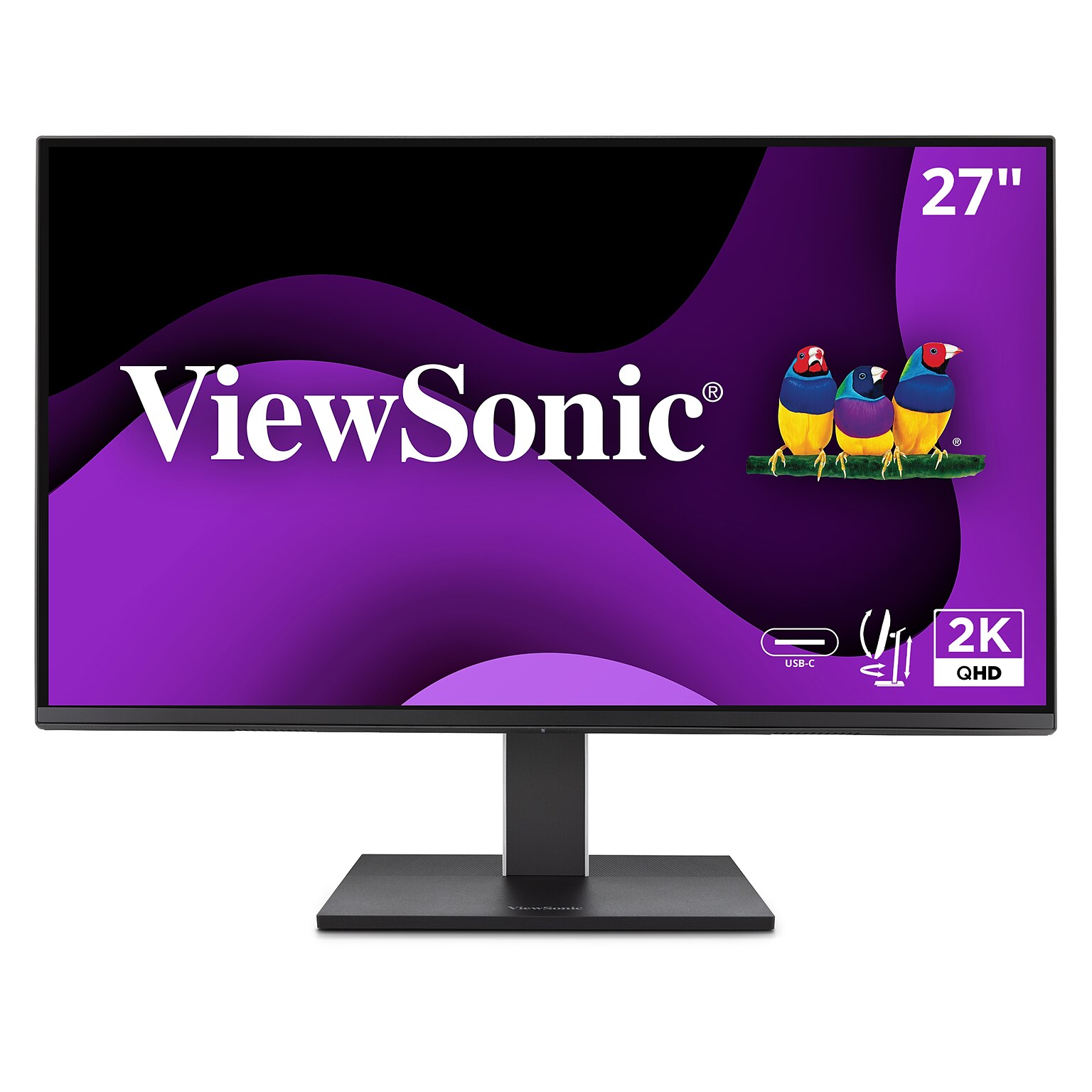 ViewSonic Ergonomic 27 100Hz LCD Monitor, Black (VG2752-2K)