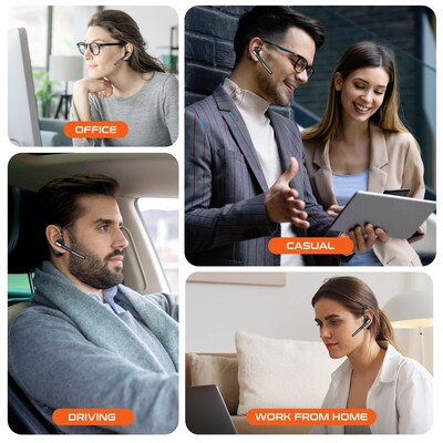 Delton 90X Ultralight Executive Wireless Noise Canceling Bluetooth Headset (DBTHEAD90XBTDL)