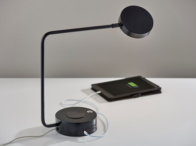 Adesso Viper Supercharger LED Desk Lamp, 15"H, Black (2615-01)
