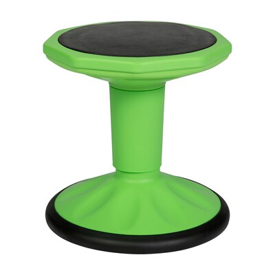 Flash Furniture Lucas Plastic Kids Wobble Stool, Green (BFT9001F14GRN)