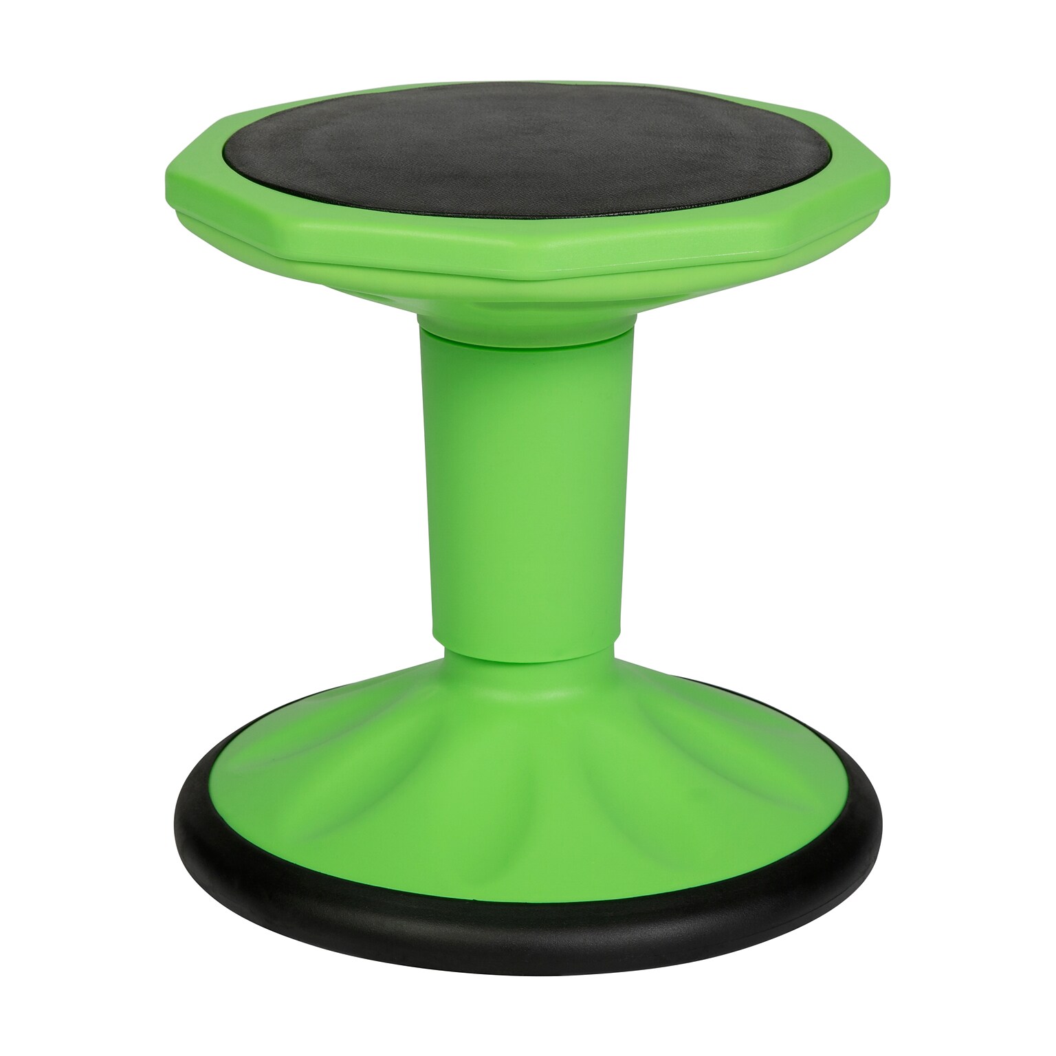Flash Furniture Lucas Plastic Kids Wobble Stool, Green (BFT9001F14GRN)