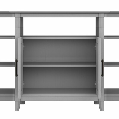 Bush Furniture Key West Console TV Stand, Screens up to 65", Cape Cod Gray (KWV160CG-03)