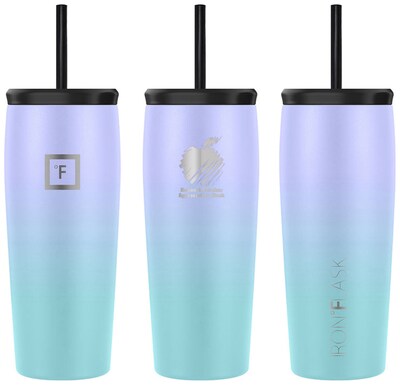 Custom Iron Flask Nomad Tumbler Gradient Colors 20 oz