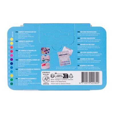 Talens Van Gogh Vibrant Color Selection Watercolor Paint, Assorted Colors (VNG20808643)