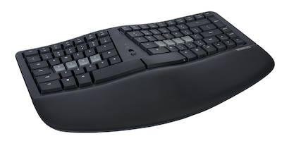 Kinesis mWave Mechanical Wireless Keyboard, Tactile Switch, Black (KB150P-TAC)