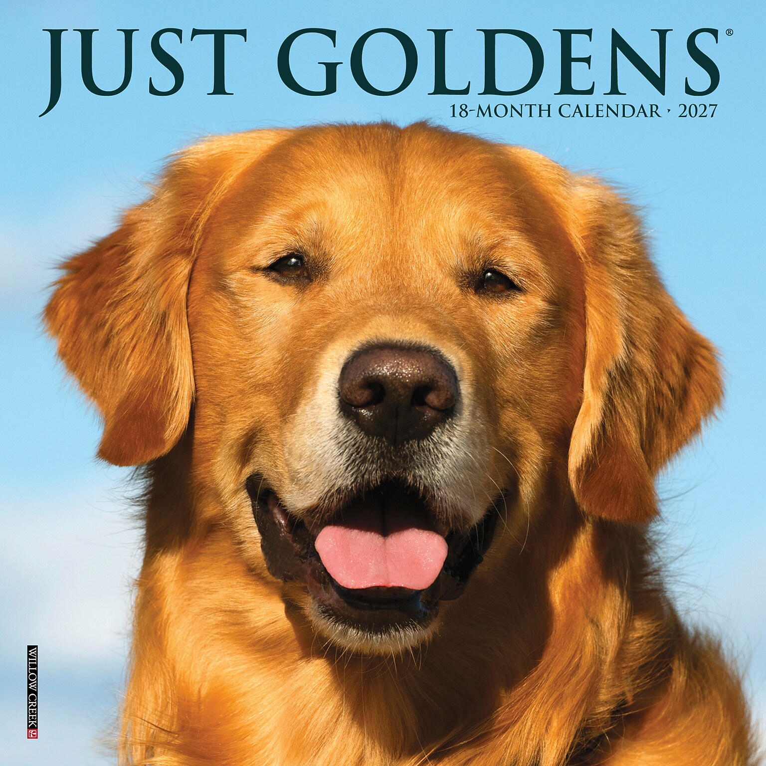 2027 Willow Creek Just Goldens 7 x 7 Monthly Wall Calendar, Assorted Colors (64047)