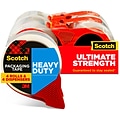 Scotch Heavy Duty Packing Tape with Dispenser, 1.88 x 54.6 yds., Clear, 4/Pack (3850-4RD)