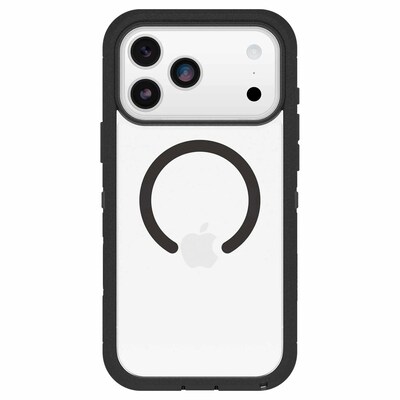 OtterBox Defender XT Series MagSafe Case for iPhone 17 Pro Max, Shock Absorbing, Black/Clear (76-000103)