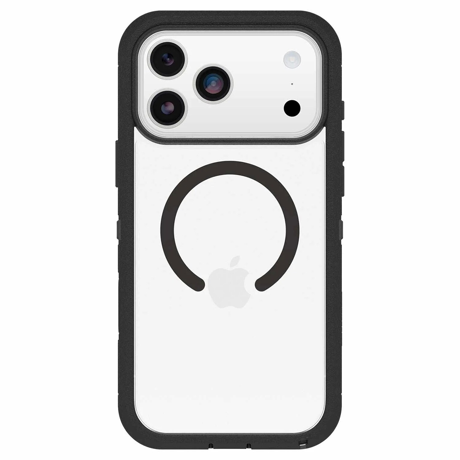 OtterBox Defender XT Series MagSafe Case for iPhone 17 Pro Max, Shock Absorbing, Black/Clear (76-000103)