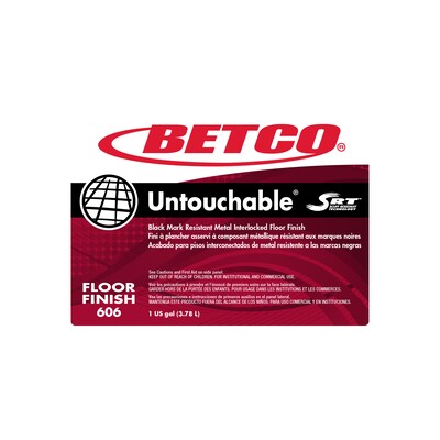 Betco Untouchable Floor Finish with SRT, 1 Gal Bottle, 4/Carton (BET6060400)