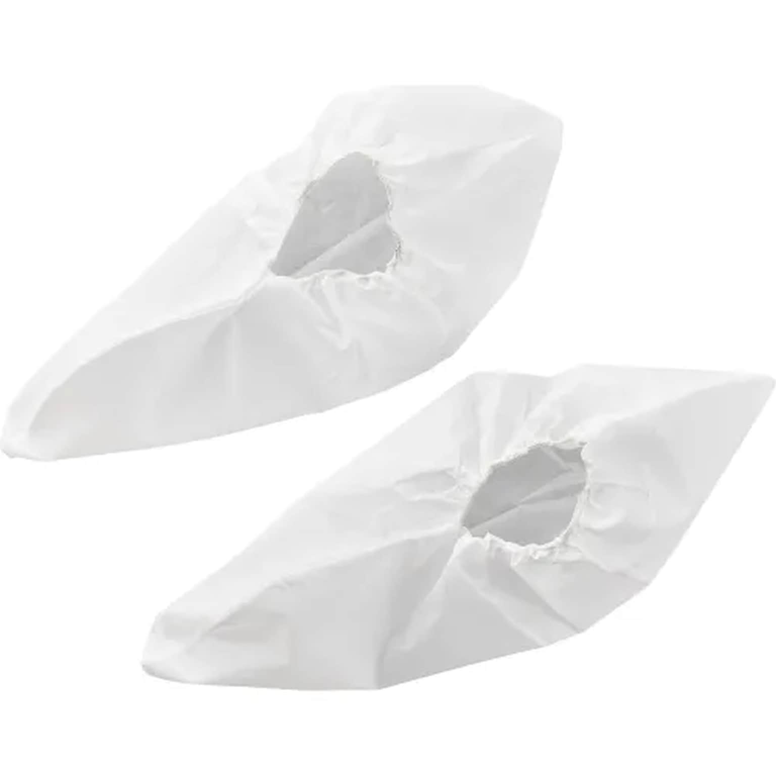 Global Industrial Slip Resistant Disposable Shoe Covers, Size 6-11, White, 150 Pairs/Carton (708198AWH)