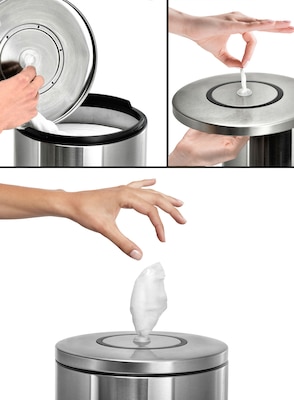 Gritt Commercial Stainless Steel Tabletop Wipes Dispenser, Silver (GRI510-T)