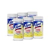 Lysol Disinfecting Wipes, Lemon & Lime Blossom, 80 Wipes/Canister, 6 Canisters/Carton (1920077182CT)