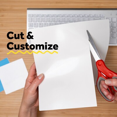 Post-it Dry-Erase Sticky Sheets, 7" x 11.3", White (DEFSHEETS-3PK)