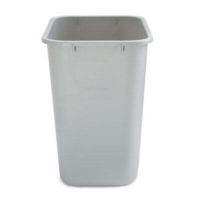 Coastwide Professional™ Indoor Trash Can Without Lid, Gray Soft Molded Plastic, 7 Gallon (CW56431)