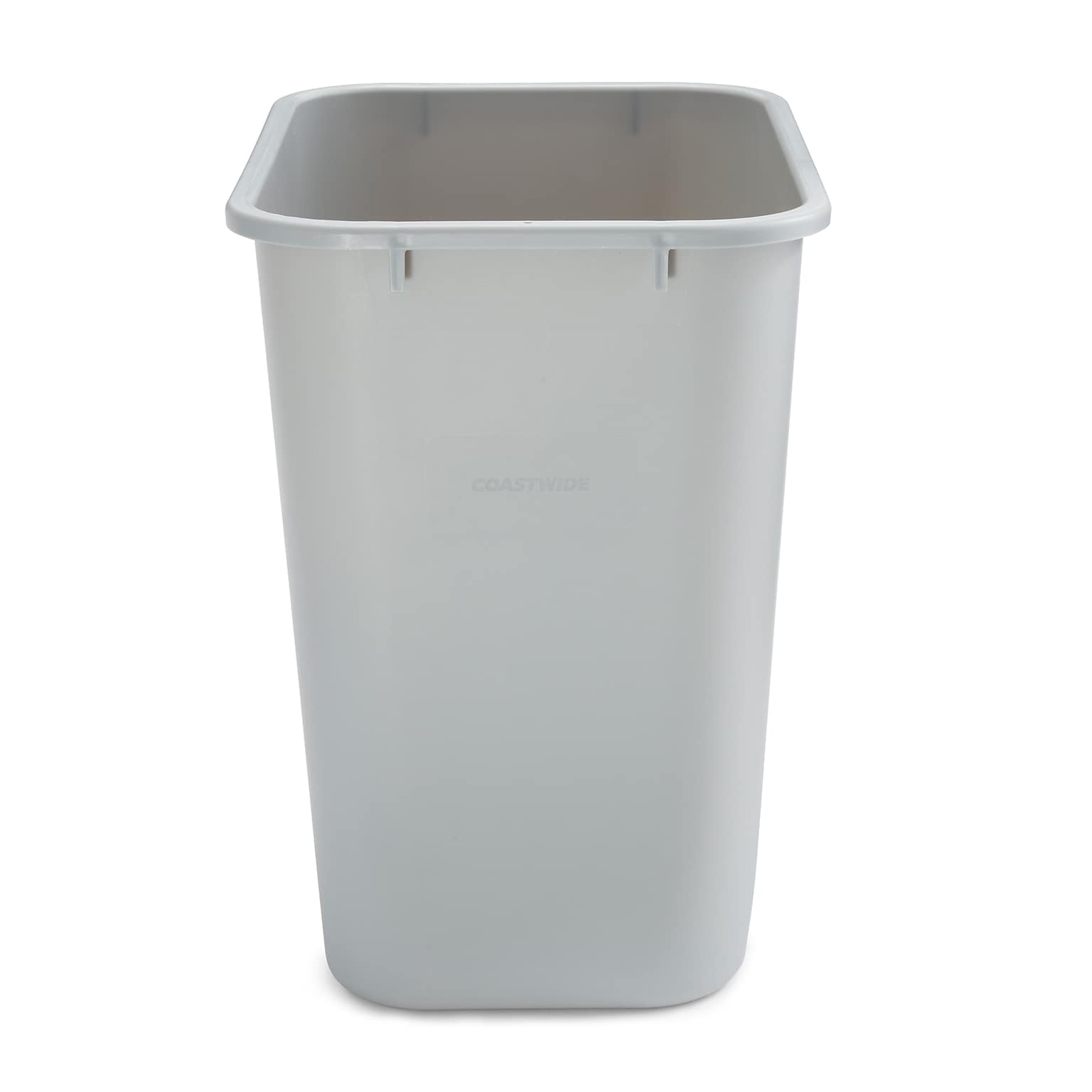 Coastwide Professional™ Indoor Trash Can Without Lid, Gray Soft Molded Plastic, 7 Gallon (CW56431)