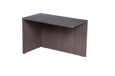 Boss Office Products 66"W L-Shaped Executive Corner Desk with Box/Box/File Storage Pedestal, Driftwood (GROUPA20-DW)