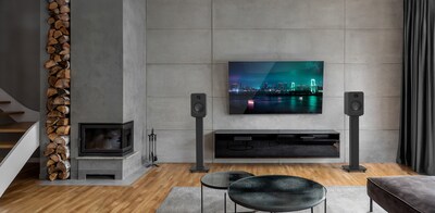 Kanto REN 200W Bookshelf Bluetooth Speakers, Matte Black, Pair (RENMB)