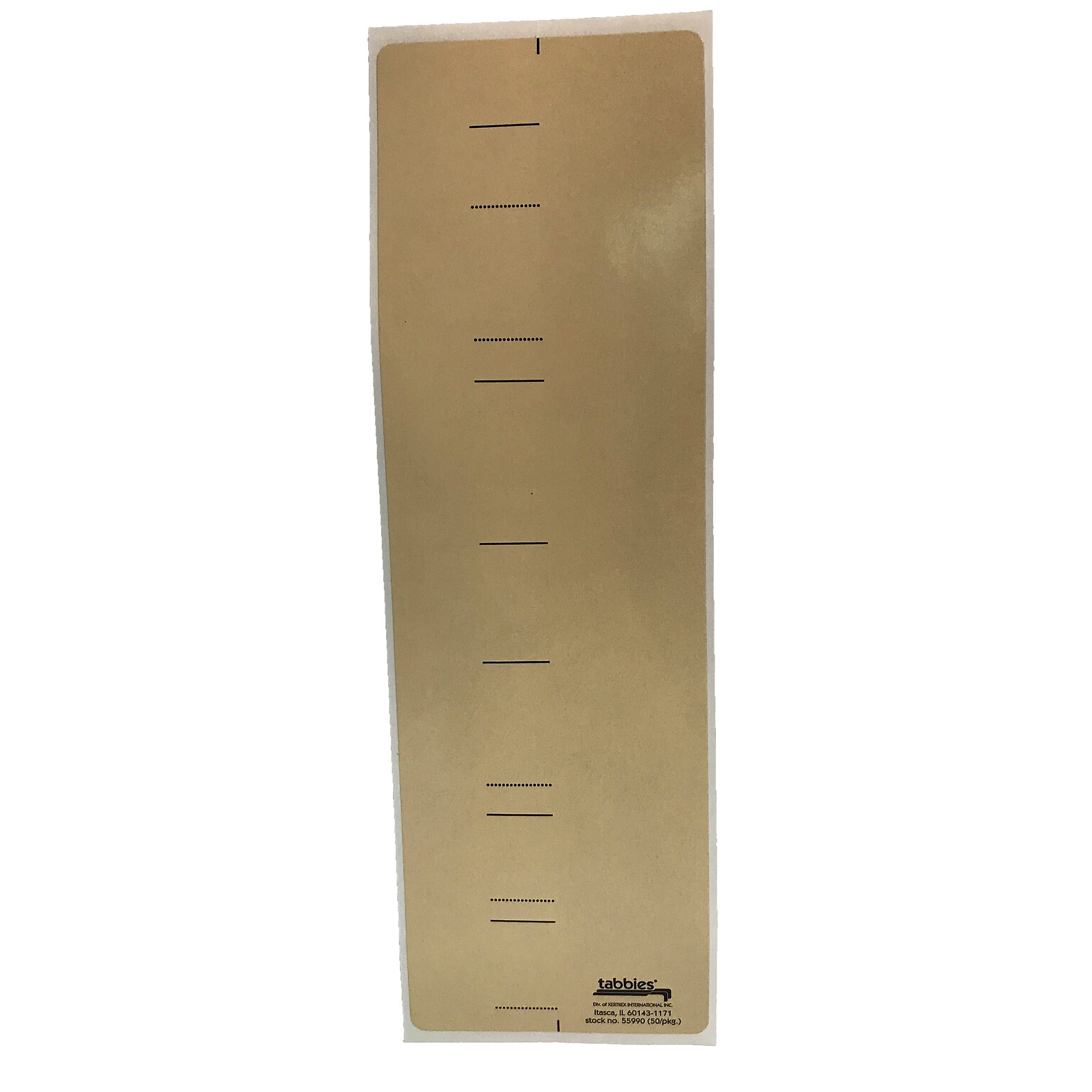 Tabbies Cov-R-Tabs Hanging File Folder Tabs, White, 50/Pack (55990)