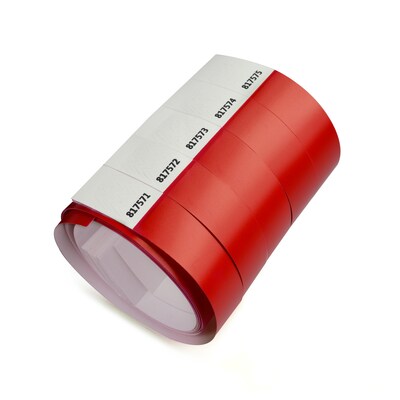 Cosco Polypropylene Crowd Control Security Wristbands, Red, 100 Wristbands/Pack (098624)