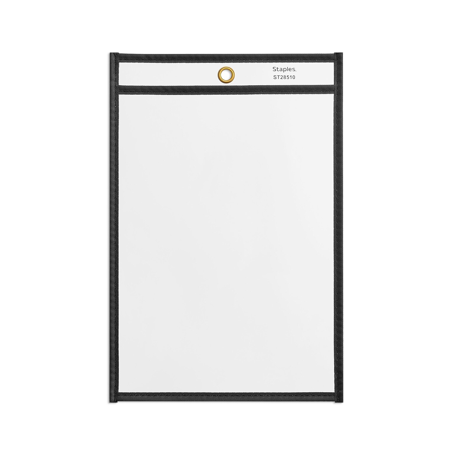 Staples Heavy Weight Stitched Job Ticket Holder, 6 x 9, Clear, 25/Pack (28510)